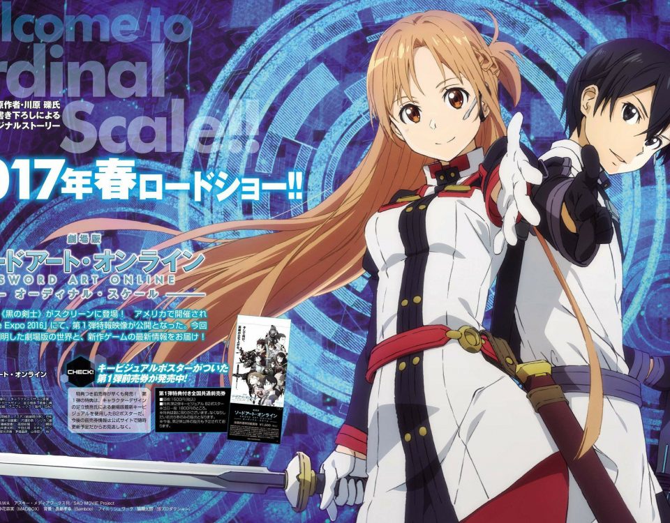 sword art online, tercera temporada, ordinal scale, escala ordinal