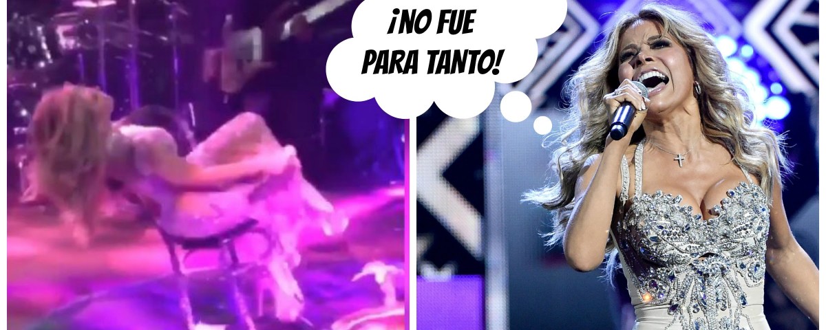 Gloria Trevi se cae